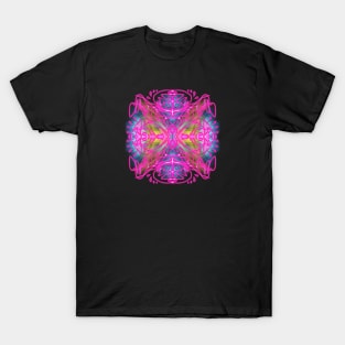 Neon mandala art T-Shirt